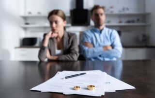 A couple file for divorce