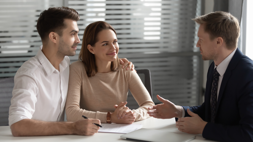 Our Promise Couple in a meeting with solicitor.